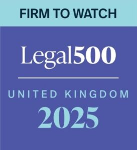 legal 500 firm to watch badge
