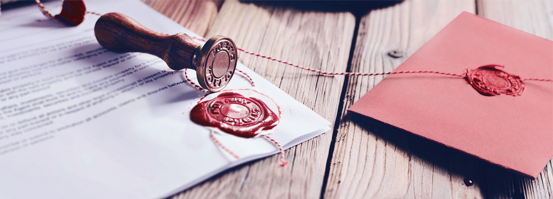 Wax stamp on letter