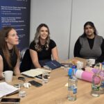 Steph (centre) at the twin bars event 2026
